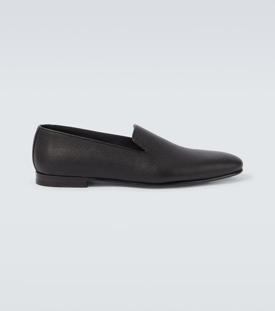 Leather loafers