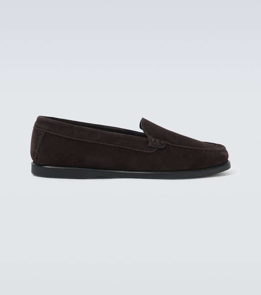 City suede loafers