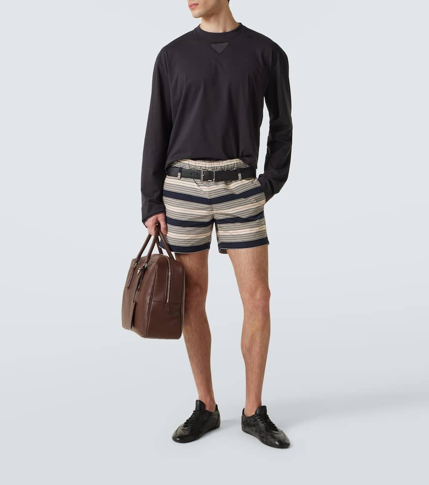 Prada Collapse Re-nylon And Suede Sneaker Men