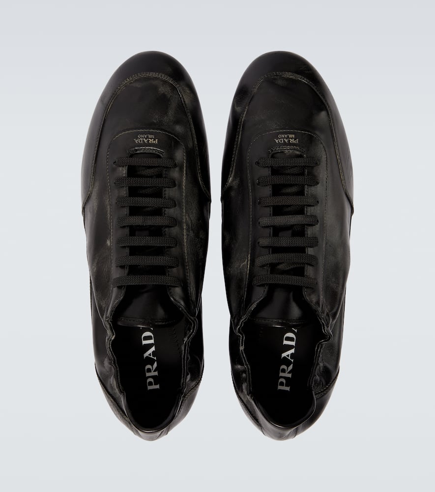 Prada Collapse Re-nylon And Suede Sneaker Men