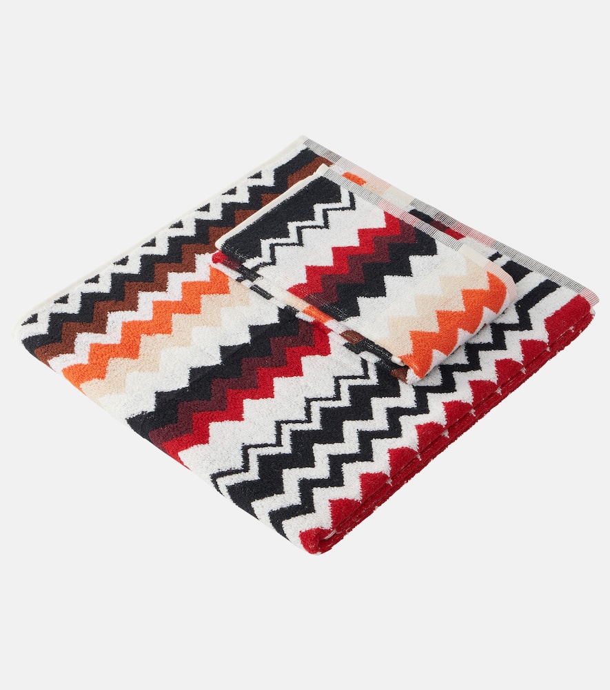 Zigzag set of 2 cotton towels