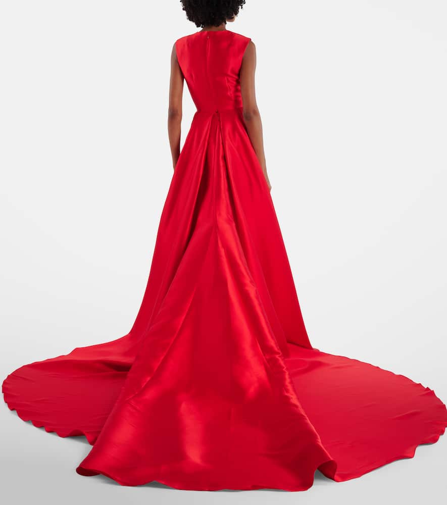 Solace London Larsen Maxi Dress In Red