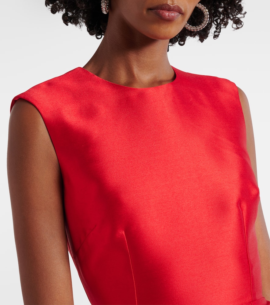 Solace London Larsen Maxi Dress In Red