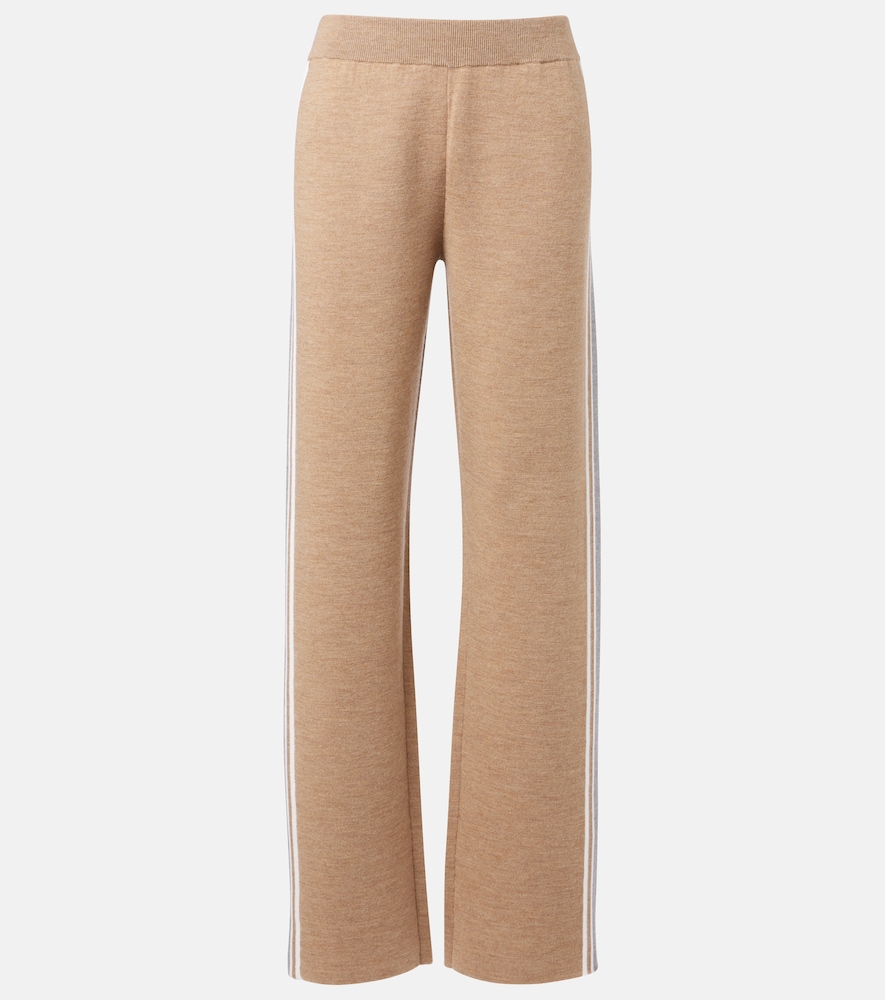 Fusalp Benada Striped Wool Blend Straight Pants