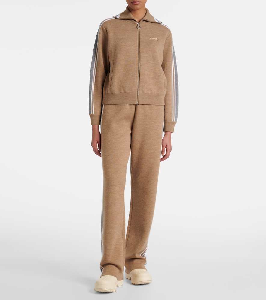 Fusalp Benada striped wool-blend straight pants