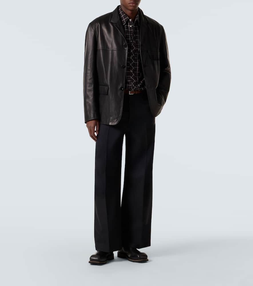 Lemaire Checked cotton shirt