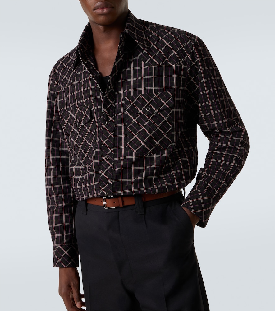  Lemaire Lemaire Checked Cotton Shirt 