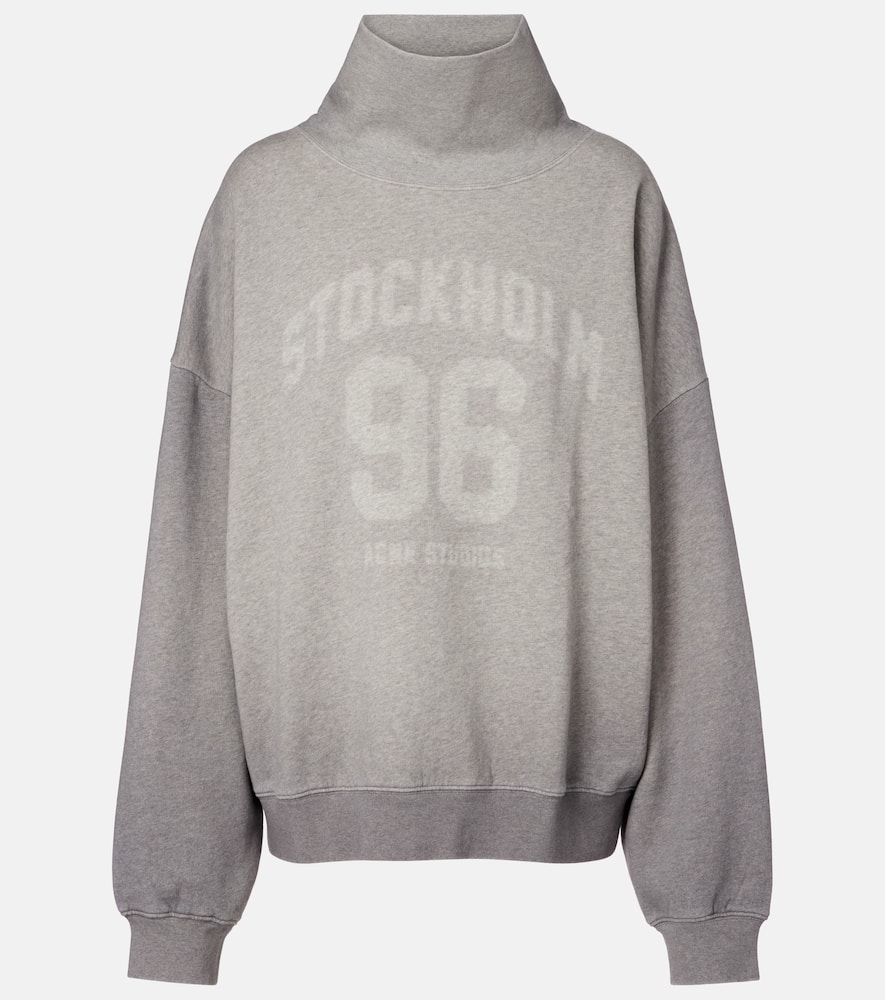 Logo printed cotton jersey sweatshirt