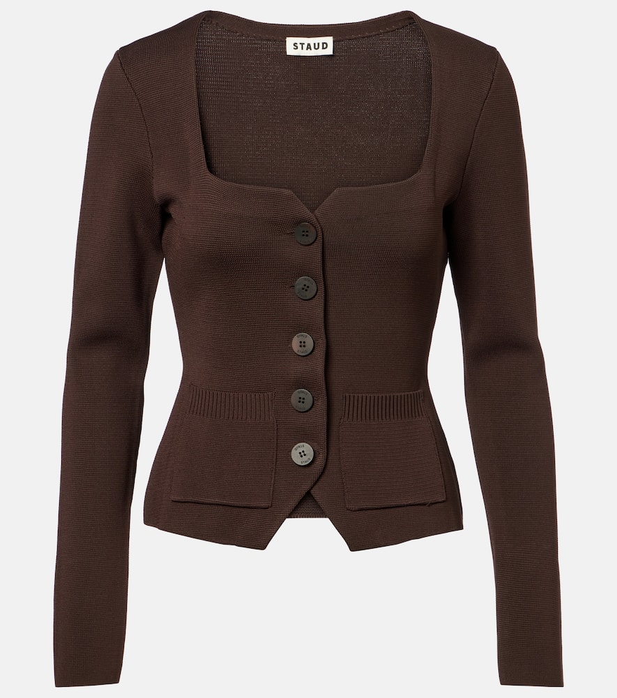 Staud Rachela Cardigan In Brown