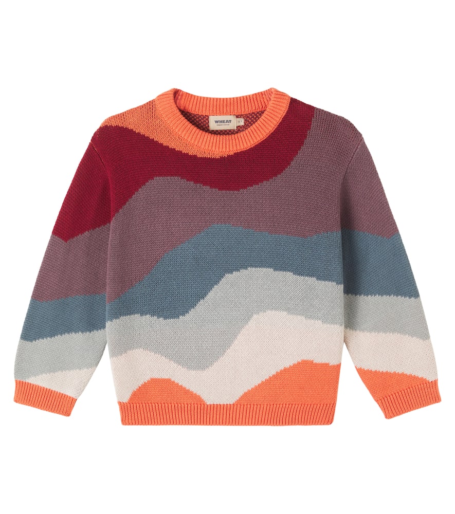Wheat Pullover Knud Aus Baumwoll-jacquard In Multi