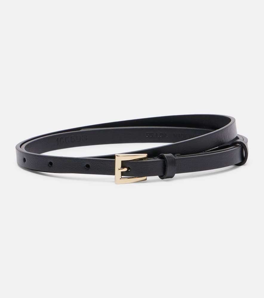 Prada Leather Belt In Black