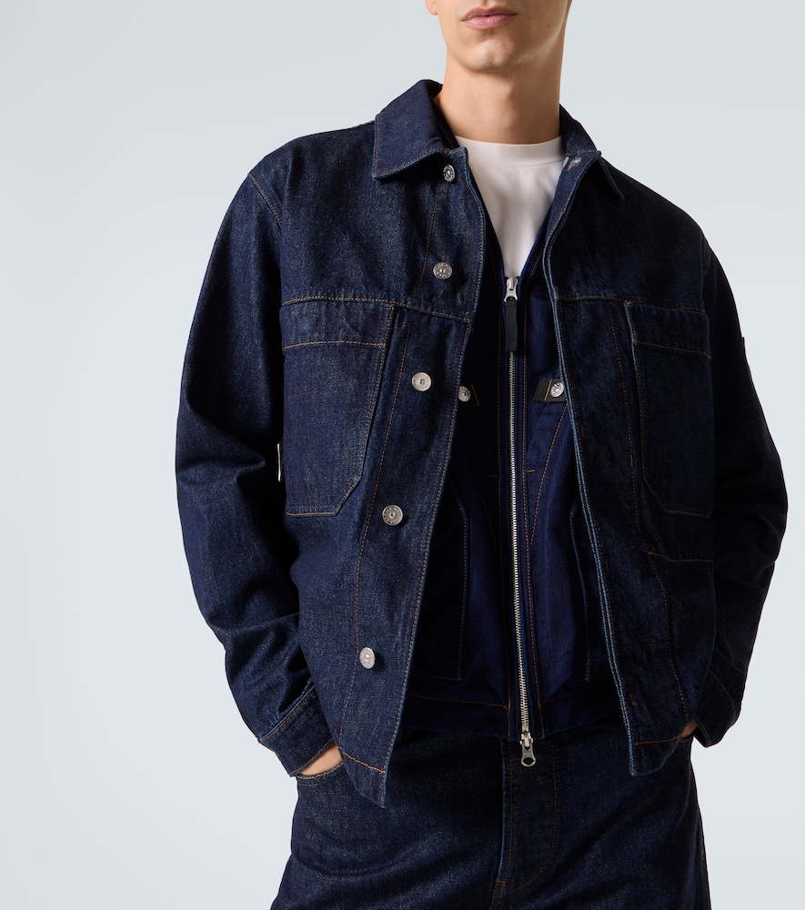  Stone Island Stone Island Hemdjacke Compass Aus Denim 