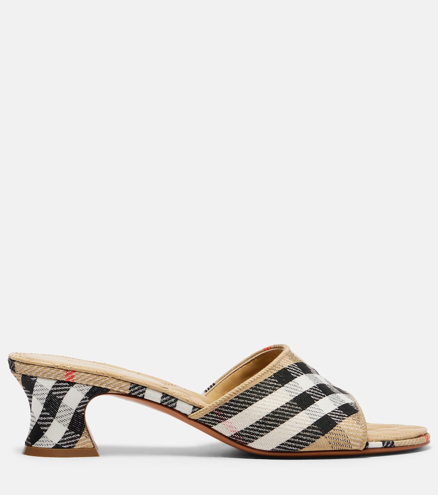  Burberry Burberry Pantoletten Sloane 45 Burberry Check 