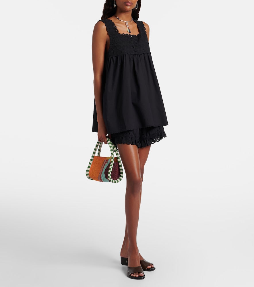Posse Ezra broderie anglaise cotton top