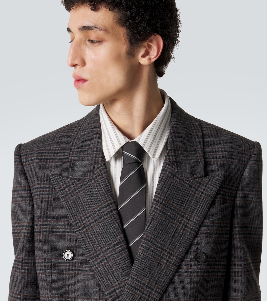  Saint Laurent Saint Laurent Striped Silk Tie 