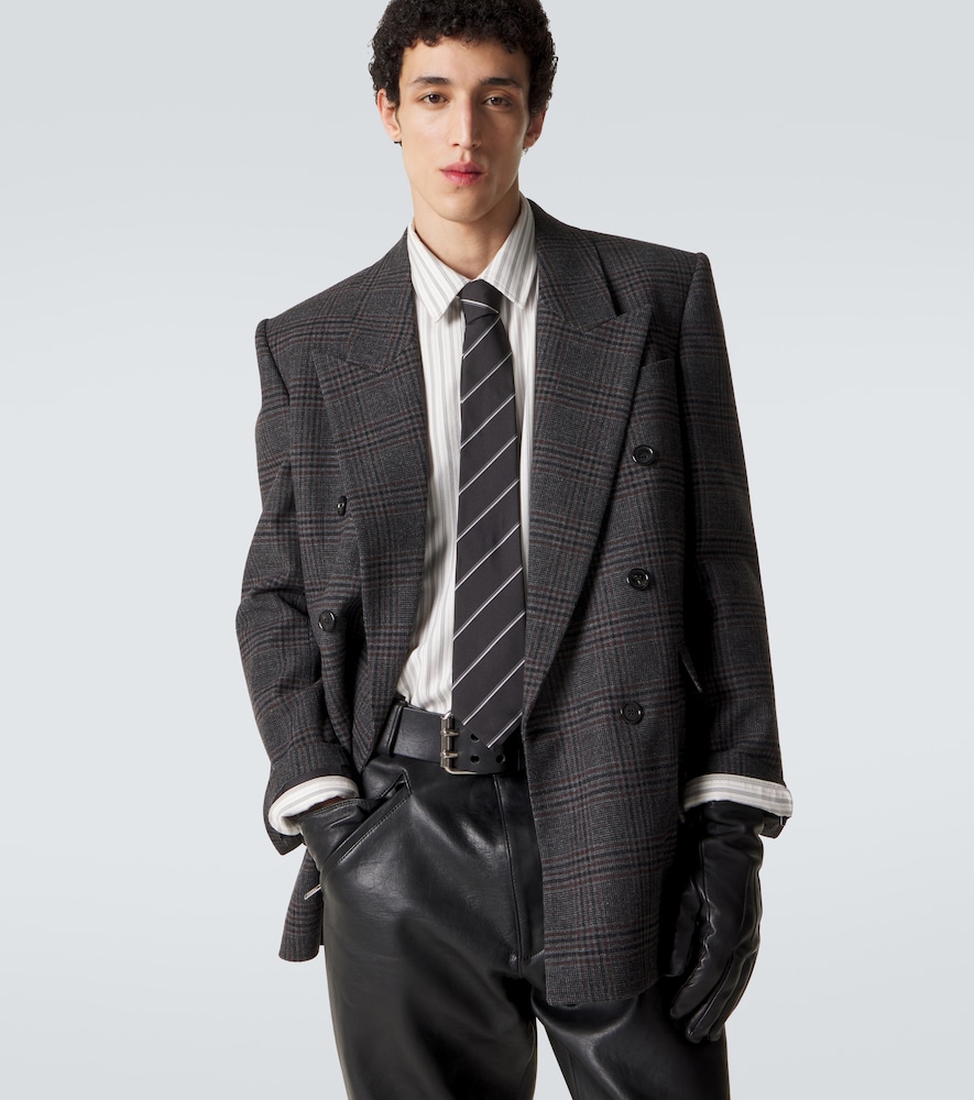  Saint Laurent Saint Laurent Striped Silk Tie 