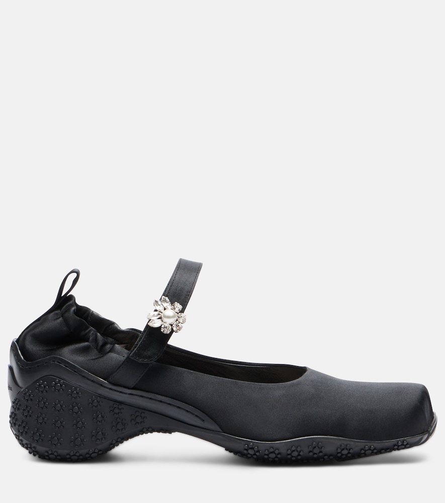  Simone Rocha Simone Rocha Ballet Runner Embellished Ballet Flats 