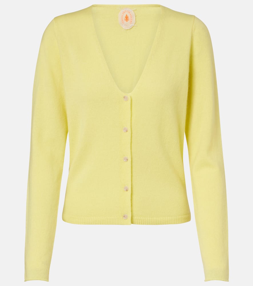 Jardin Des Orangers Cashmere Cardigan In Yellow