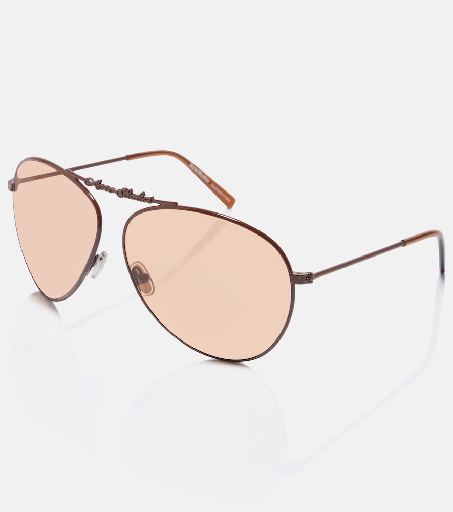  Acne Studios Acne Studios Logo Aviator Sunglasses 