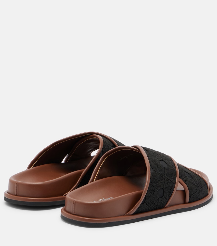  Max Mara Max Mara Peonie Embroidered Slides 