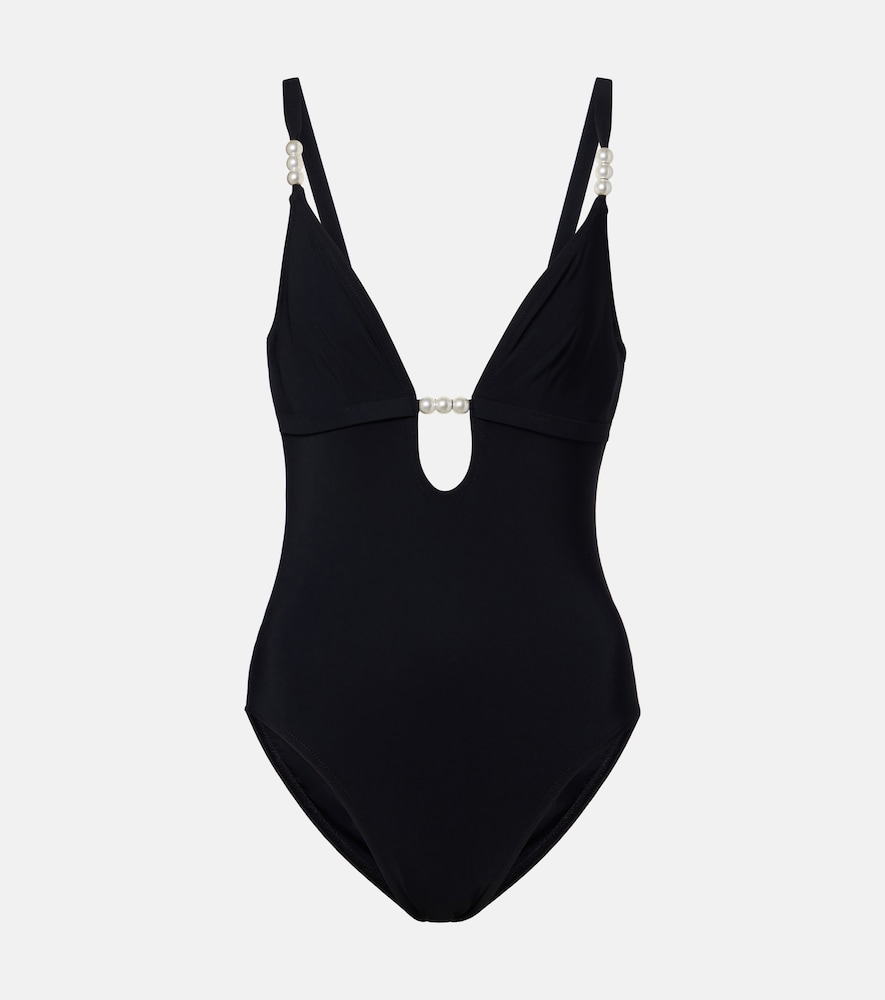Karla Colletto Maya embellished swimsuit