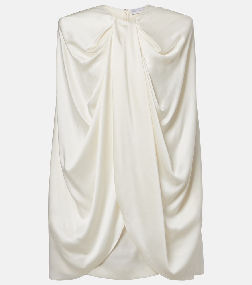 Stella Mccartney Women's White Draped Caped Minidress UK Size 10 - Mytheresa