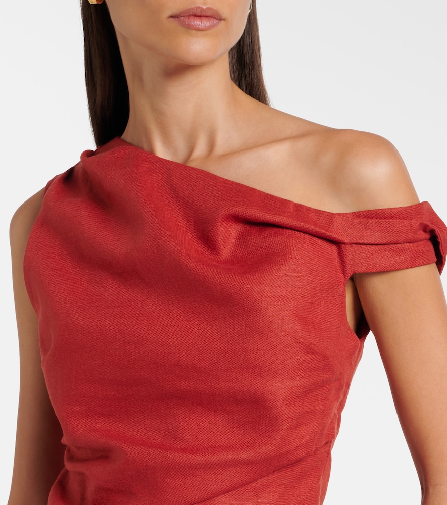  Sir Sir Asymmetric Linen Top 