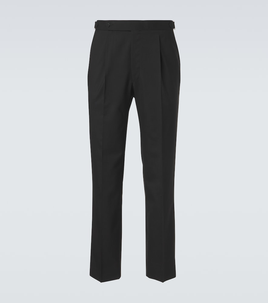 Stòffa Wool Straight Pants In Black