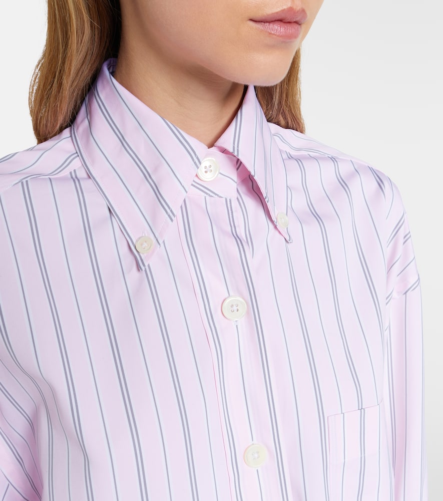 Striped Cotton Poplin Shirt
