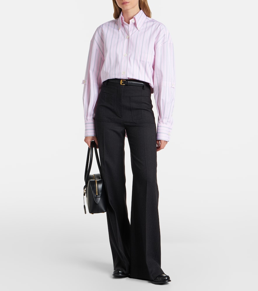 Striped Cotton Poplin Shirt