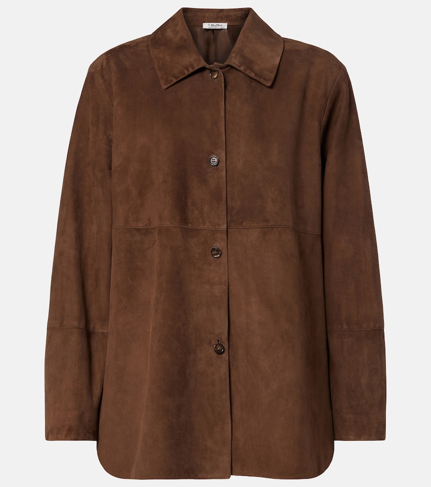 'S Max Mara Women's Brown Suede Jacket UK Size 16 - Mytheresa