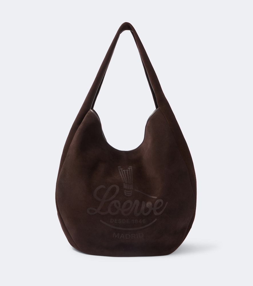 Borsa a spalla Roomy in suede