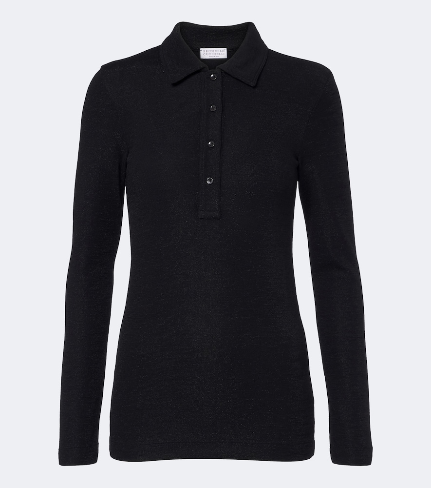 Polopullover aus einem Wollgemisch