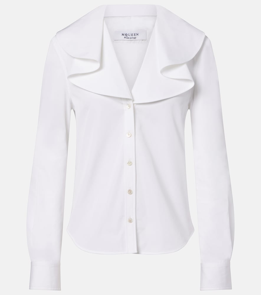 McQueen Chemise en popeline de coton