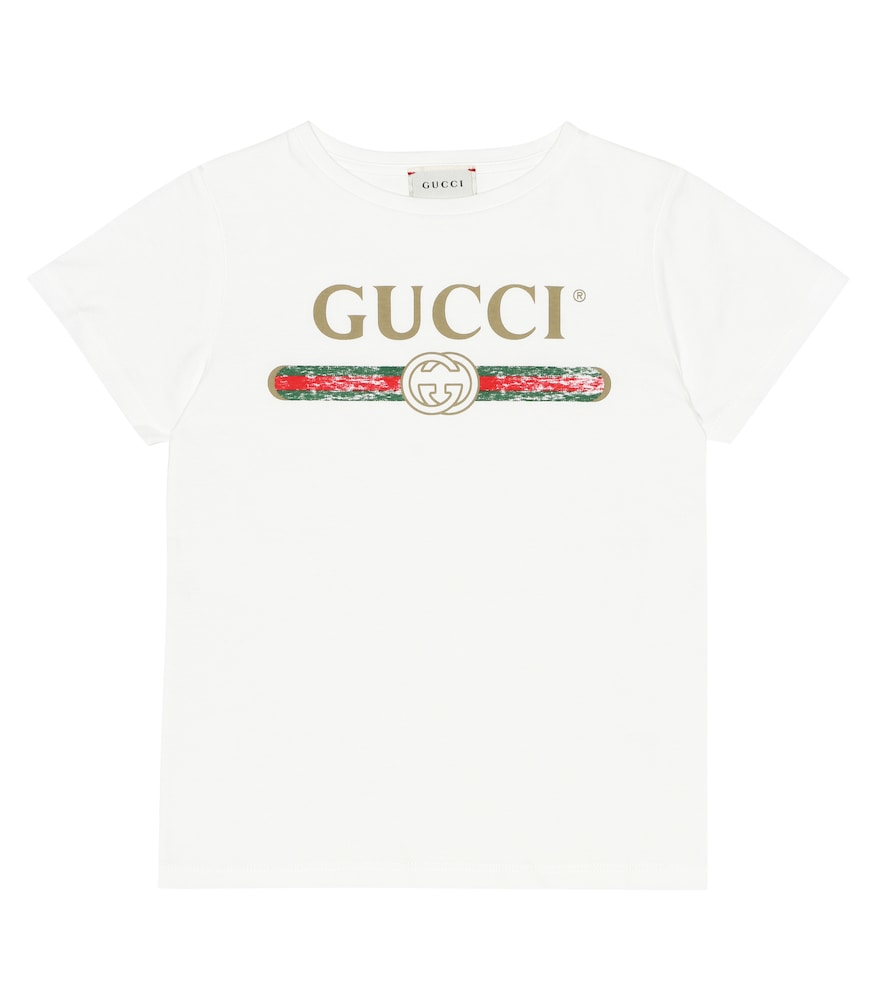 Gucci Kids White Logo Cotton T-Shirt Y Size 8 - Mytheresa