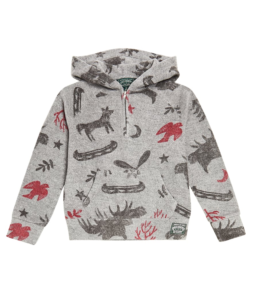 Polo Ralph Lauren Kids Printed cotton jersey hoodie
