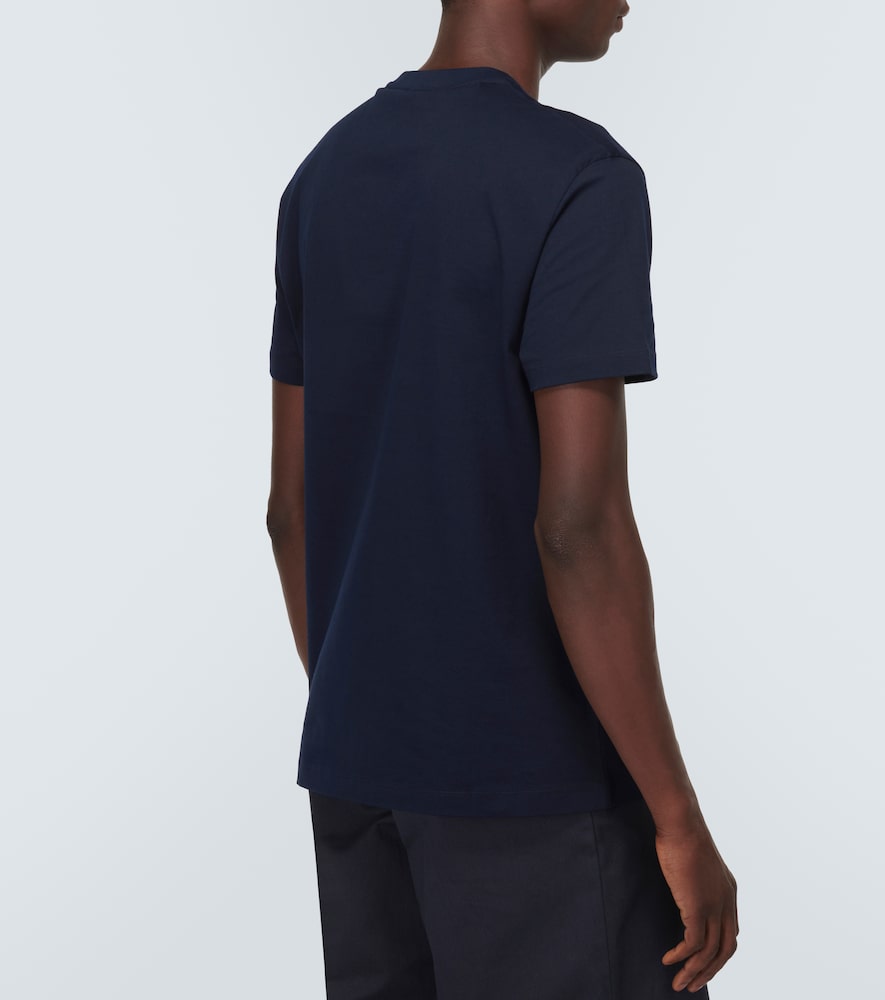  Versace Versace Besticktes T-shirt Aus Baumwoll-jersey 