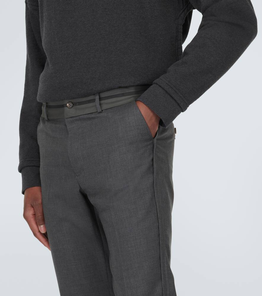 Undercover Wool Slim Pants In T.charcoal