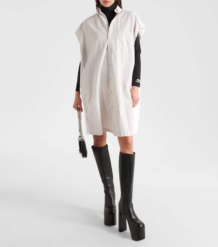 Balenciaga Raw-hem Shirt In White