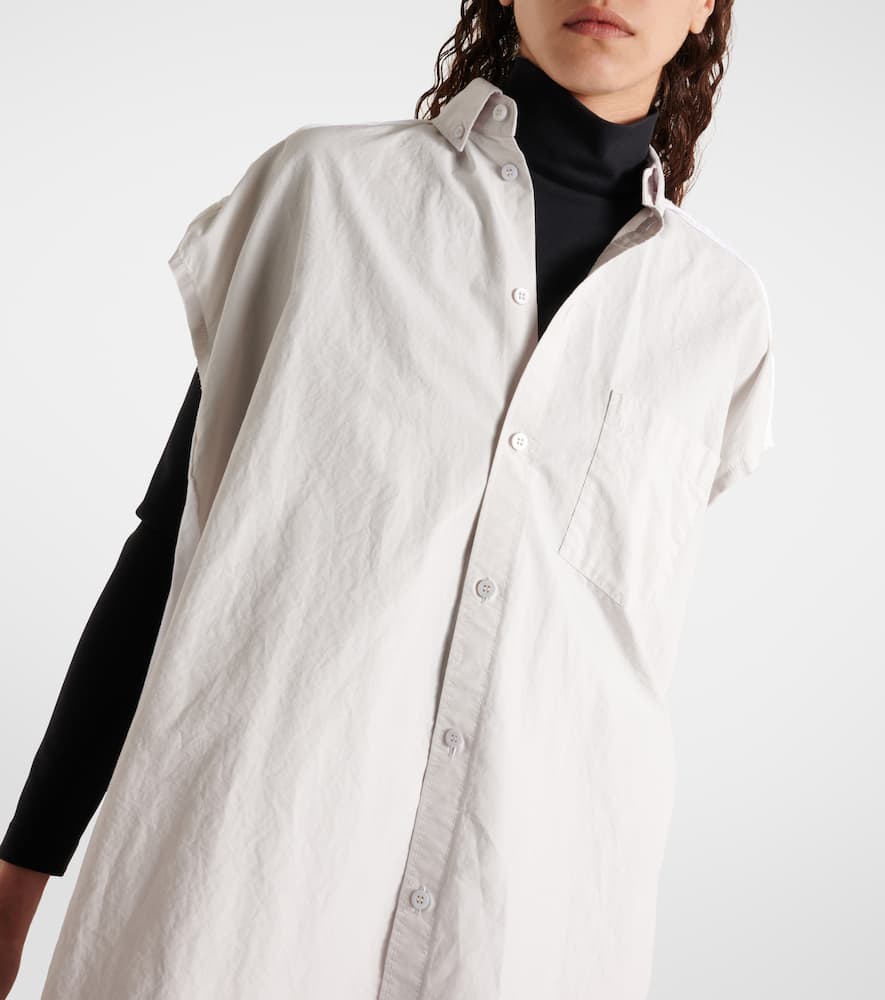 Balenciaga Raw-hem Shirt In White