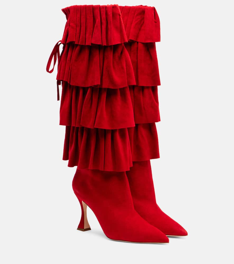 Miralone 90 suede knee-high boots