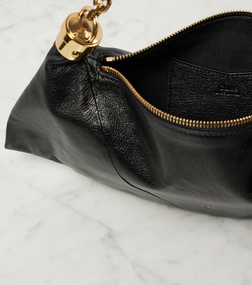 Chloé Foulard Shoulder Bags Black In Black