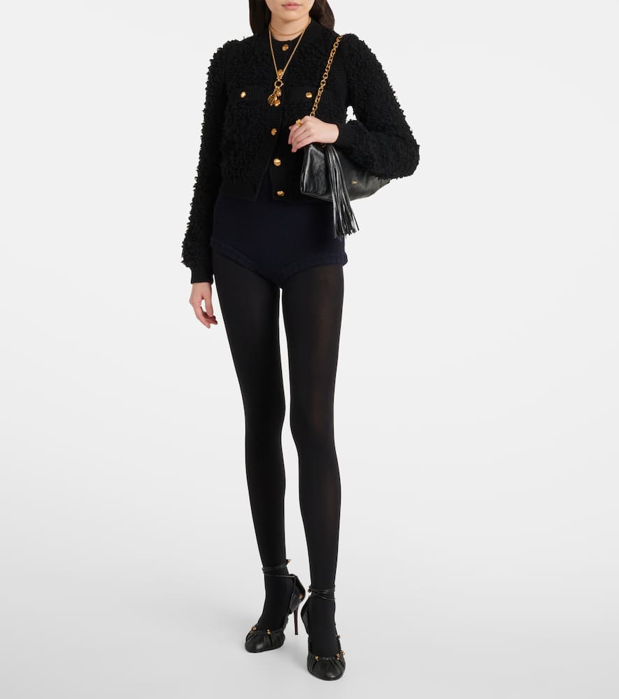 Chloé Foulard Shoulder Bags Black In Black
