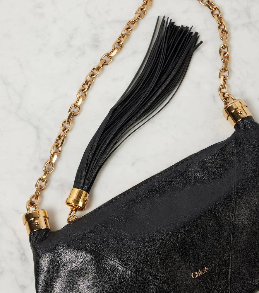 Chloé Foulard Shoulder Bags Black In Black