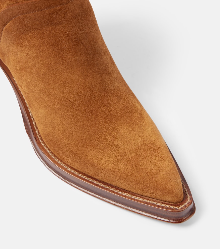 Gabriela Hearst Camero Suede Knee-high Boots In Cognac