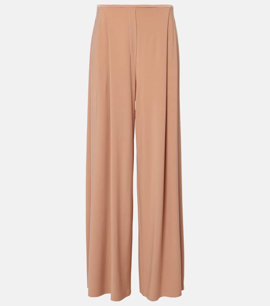 High-rise wide-leg pants