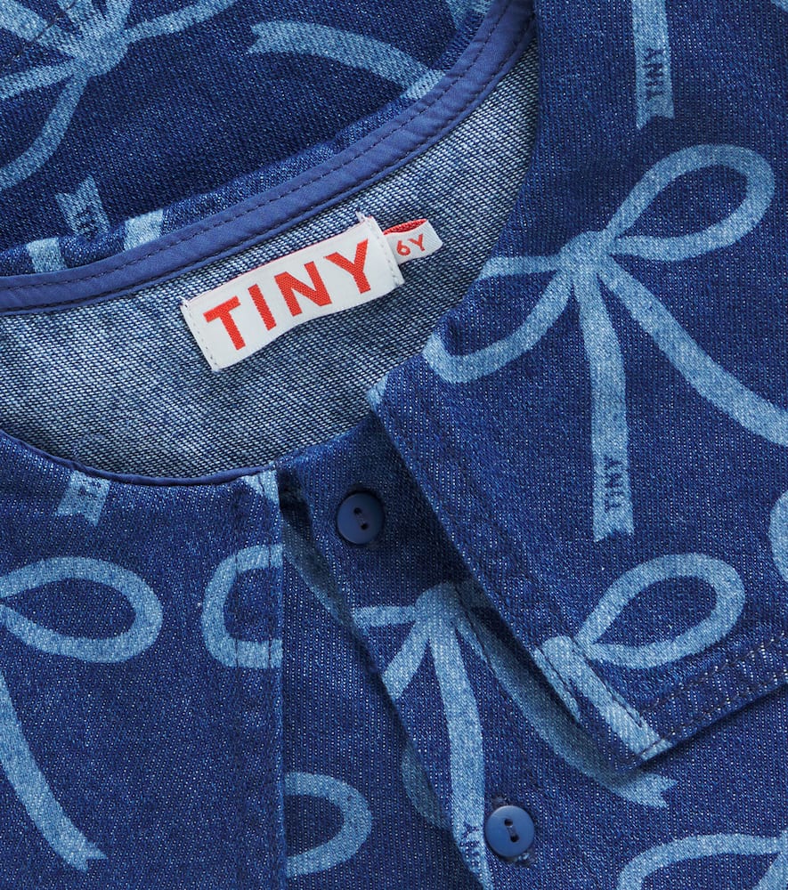 TINYCOTTONS BOWS DENIM BLOUSE