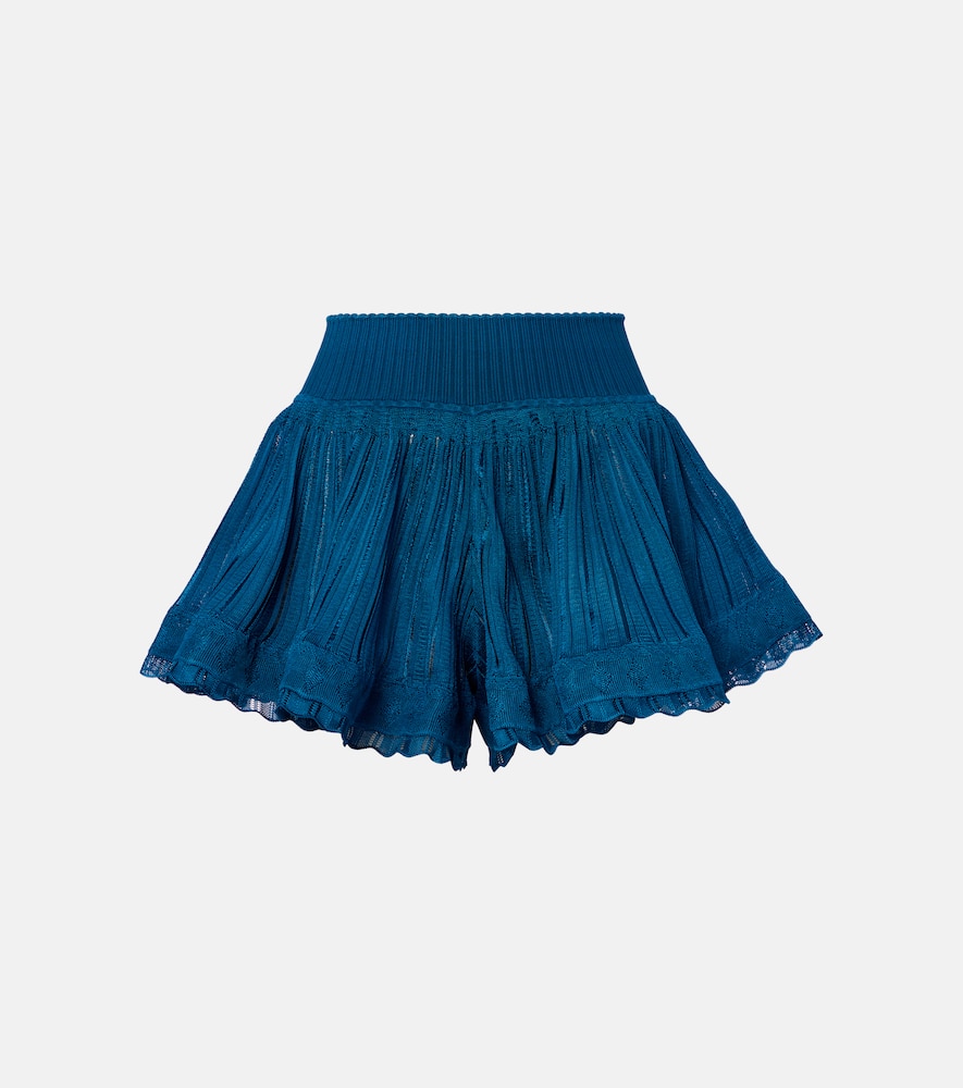 Alaïa Ribbed-knit skort