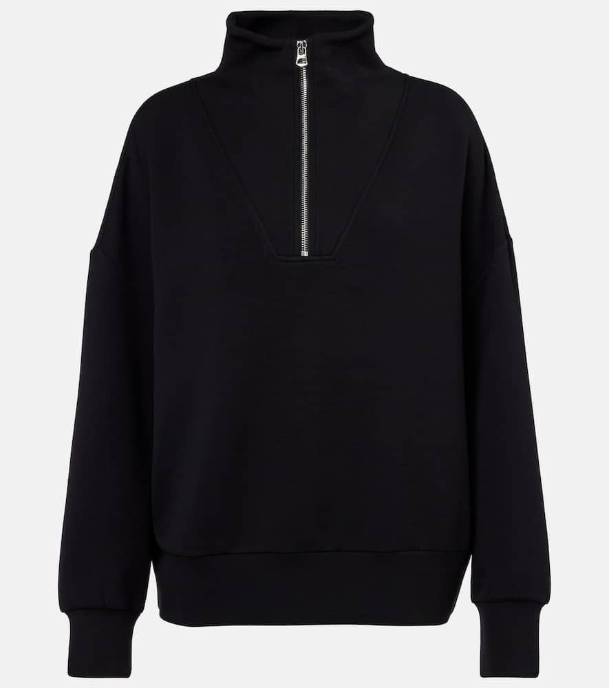 Hawley jersey half-zip sweater