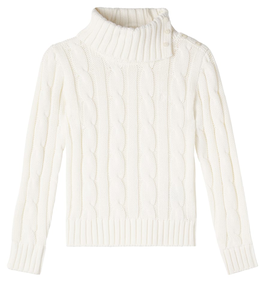 Polo Ralph Lauren Cable-knit Cotton Sweater In White